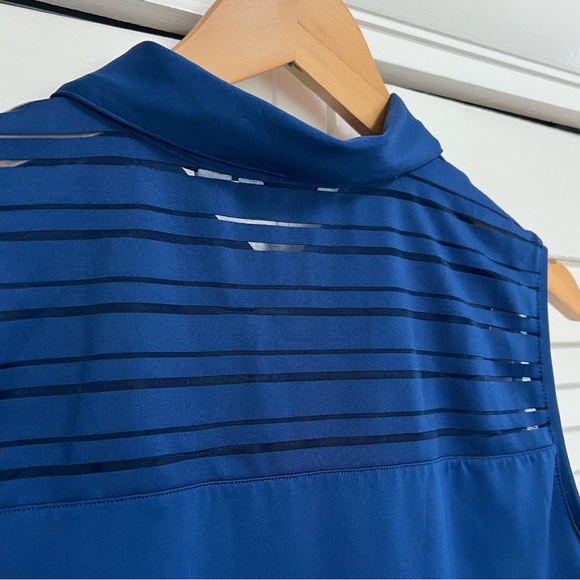 Lady Hagen Sleeveless Navy Golf Polo Large - Picture 7 of 9